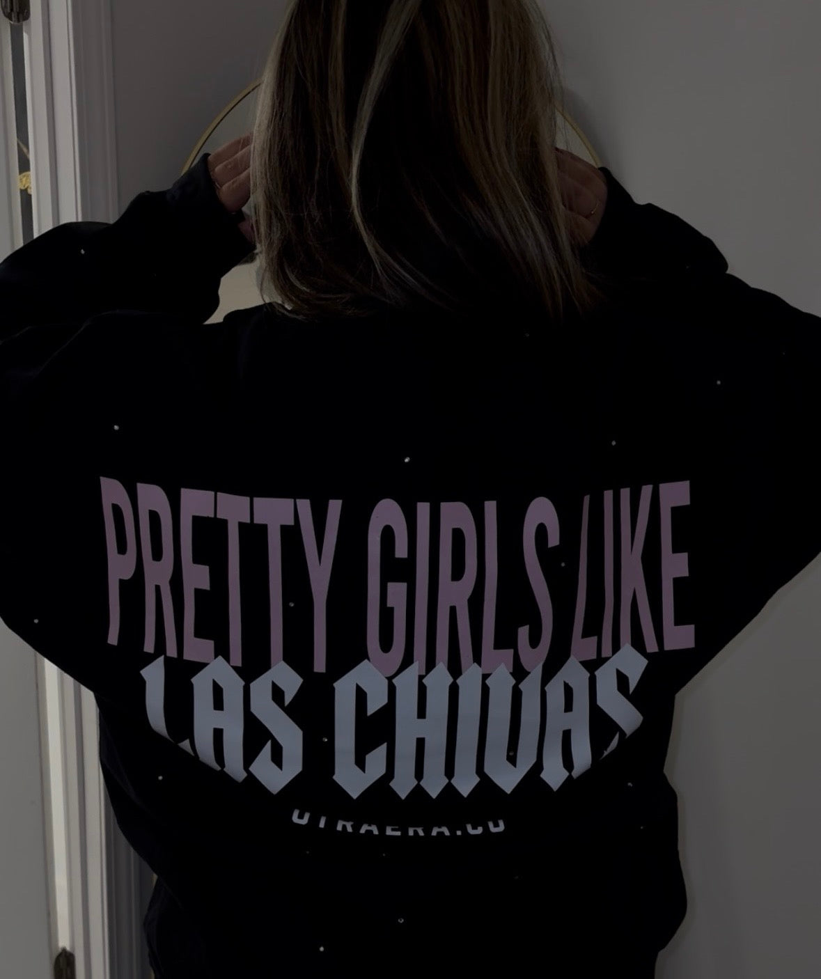 Las Chivas Pretty Girl Rhinestone Sweatshirt