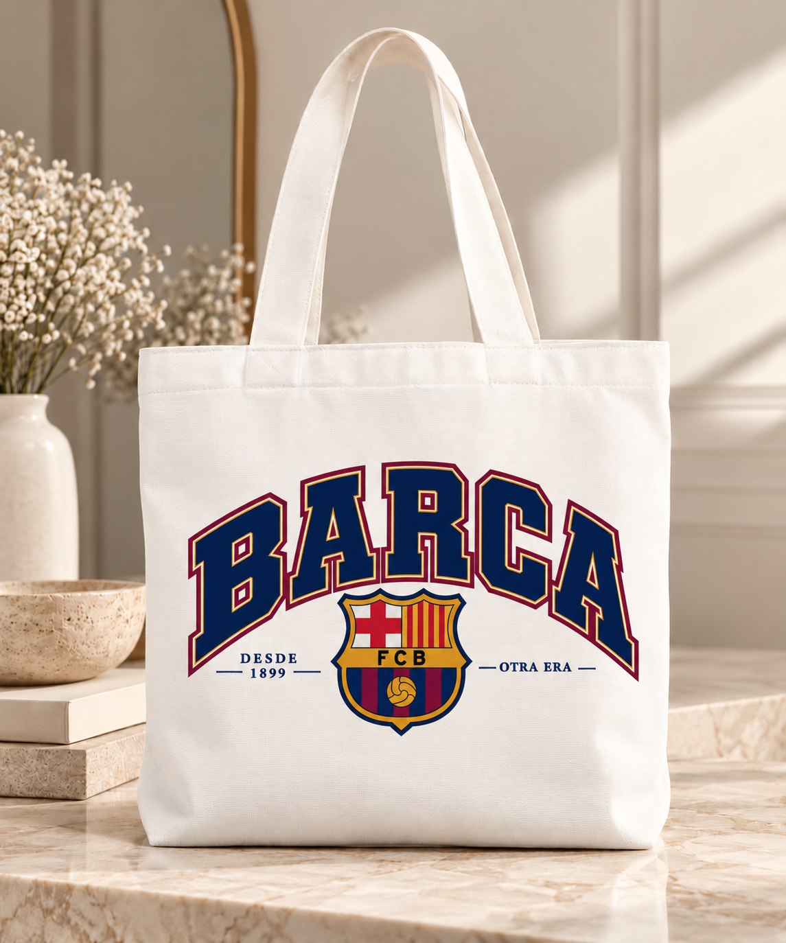 Barca Varsity Tote Bag