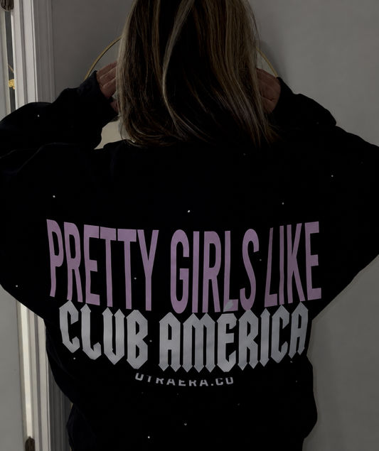 Club America Pretty Girl Rhinestone Sweatshirt