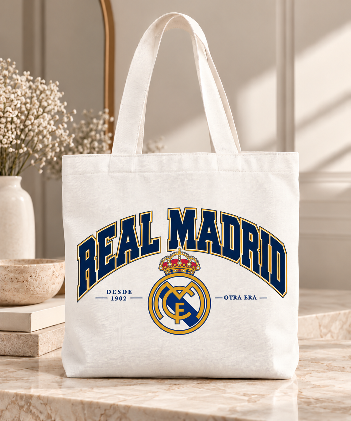 Real Madrid Varsity Tote Bag