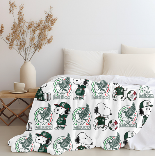 Snoopy x Mexico Plush Blanket