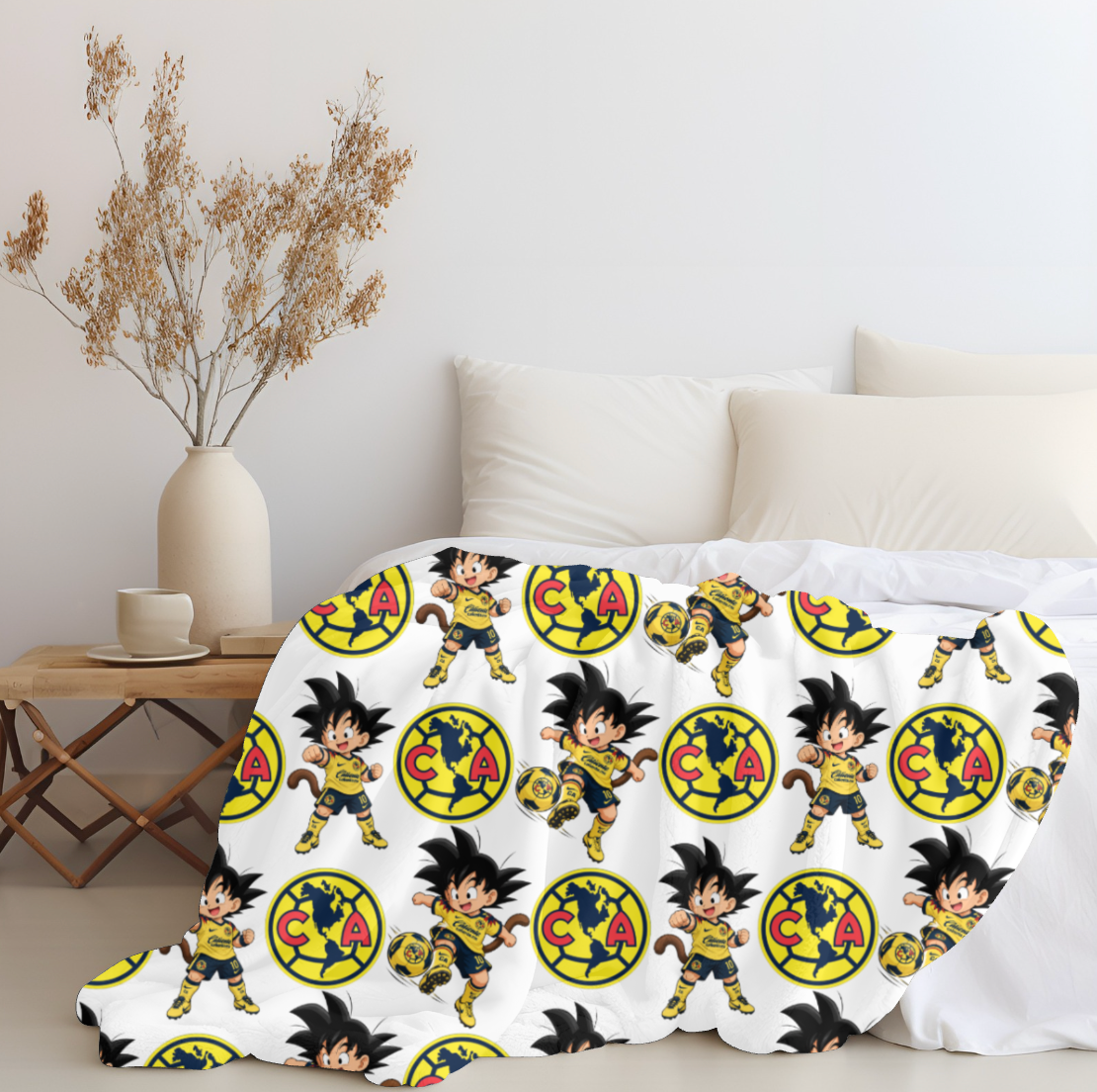 Goku x Club America Plush Blanket