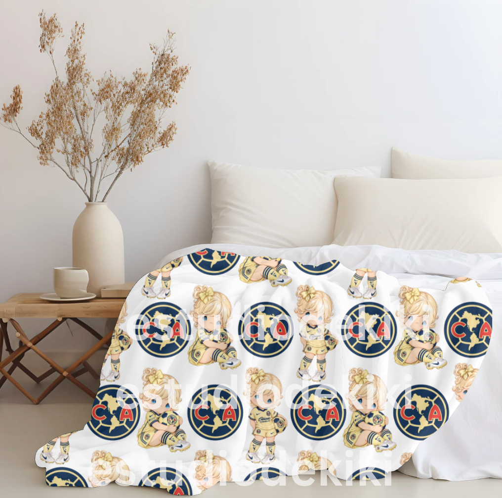 Precious Moments x Club America Plush Blanket