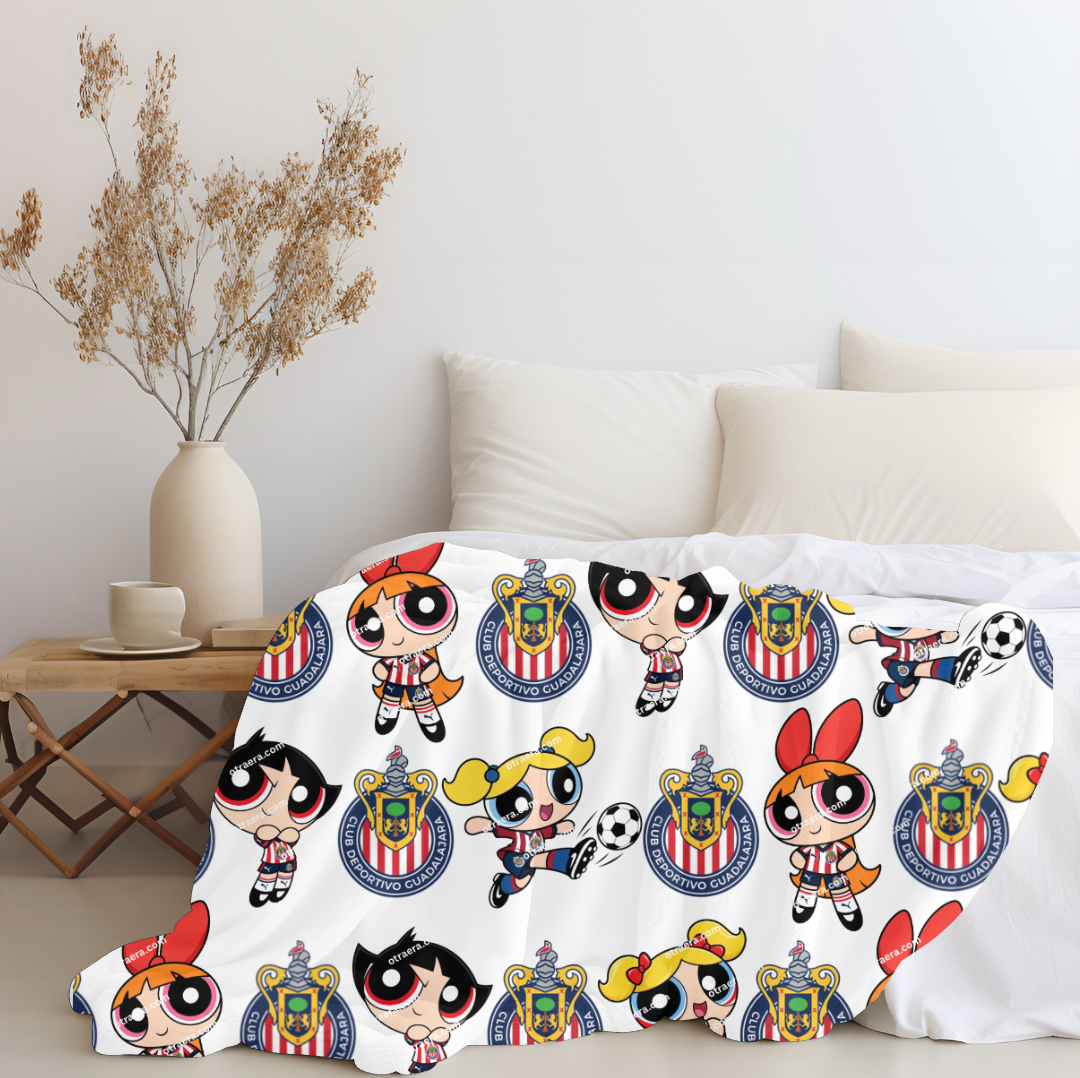 Power Puff x Chivas Plush Blanket