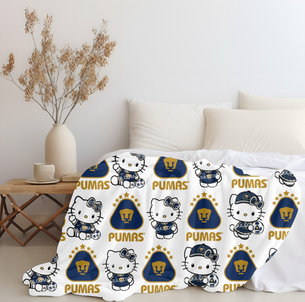 Hello Pumas Plush Blanket